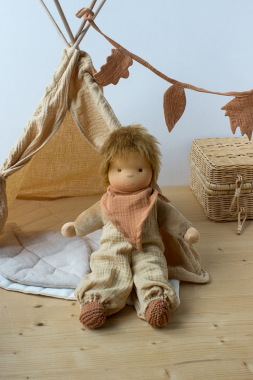 Anfertigung Schmusepuppe Fynn 35 cm