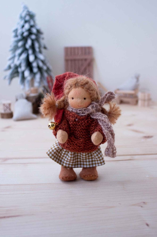 Anfertigung Biegep&uuml;ppchen Wichtel-Mama Onna mit Baby