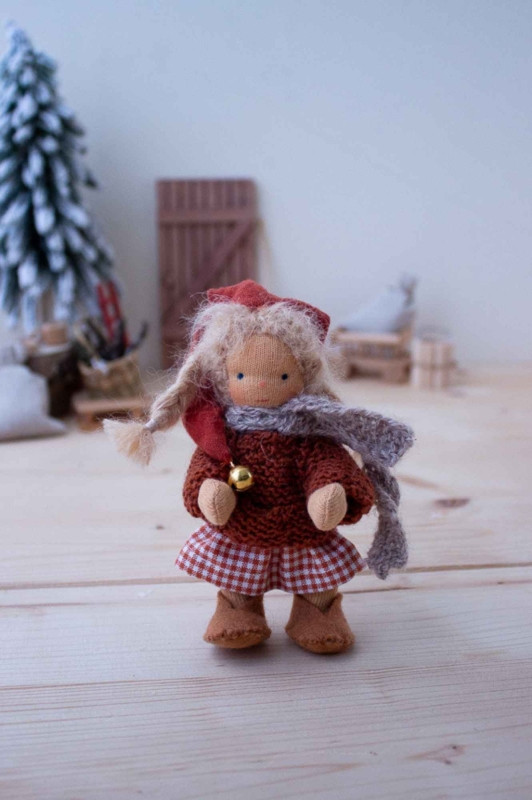 Anfertigung Biegep&uuml;ppchen Wichtel-Mama Lumi mit Baby