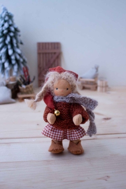 Anfertigung Biegepüppchen Wichtel-Mama Lumi mit Baby