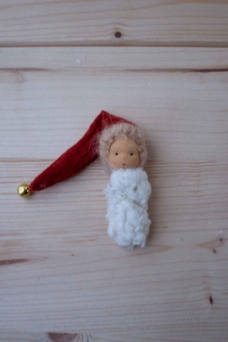 Anfertigung Biegepüppchen Wichtel-Mama Lumi mit Baby