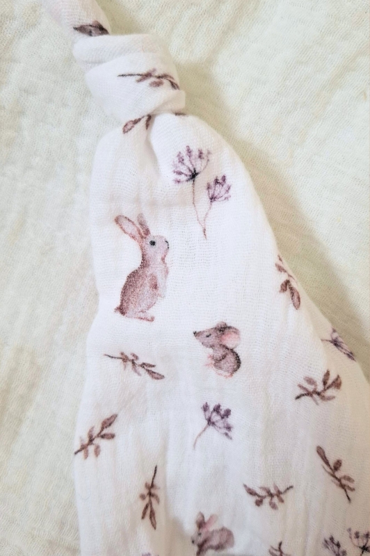 Minischlamperle braun mit Maus und H&auml;schen-M&uuml;tze 22 cm
